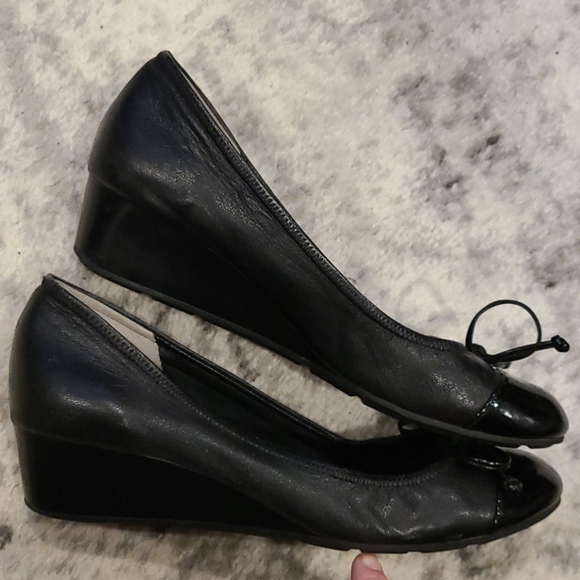 Cole Haan Nike Air black wedge heels - Picture 5 of 7